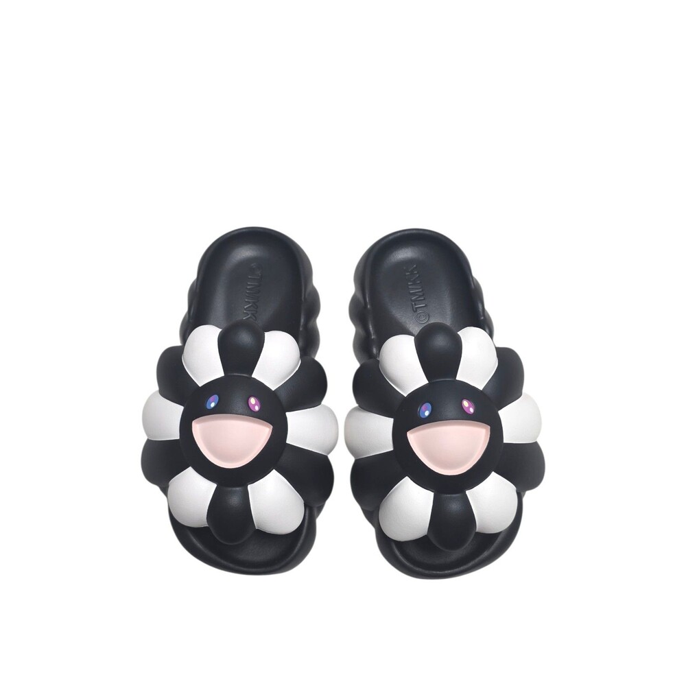 Takashi Murakami Ohana Hatake Full-Bloom Slides Star Sz 6 Complexcon Black/White